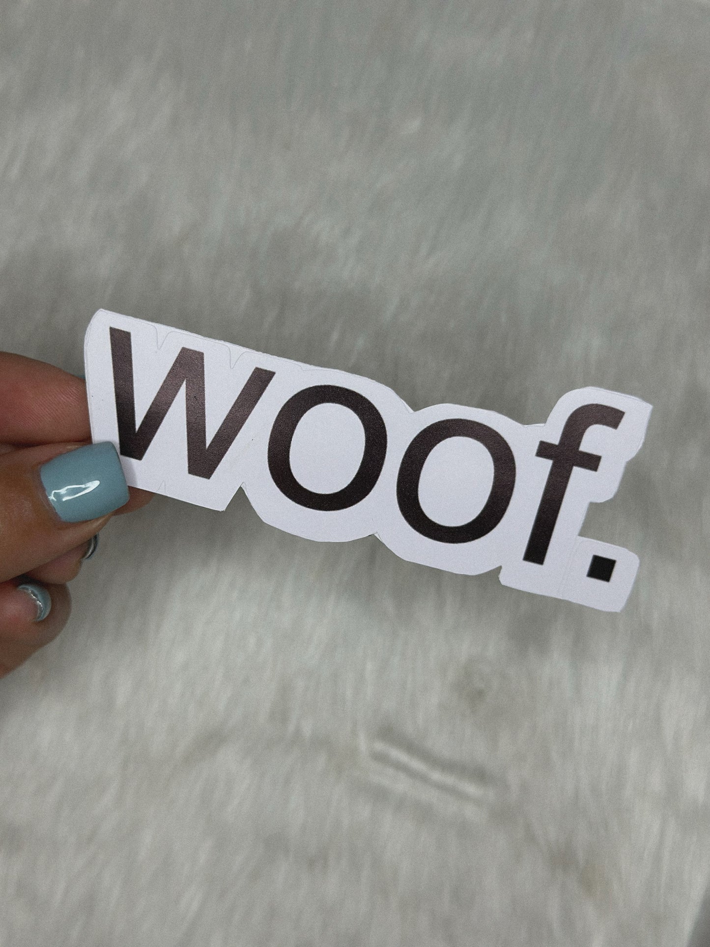 WOOF Sticker