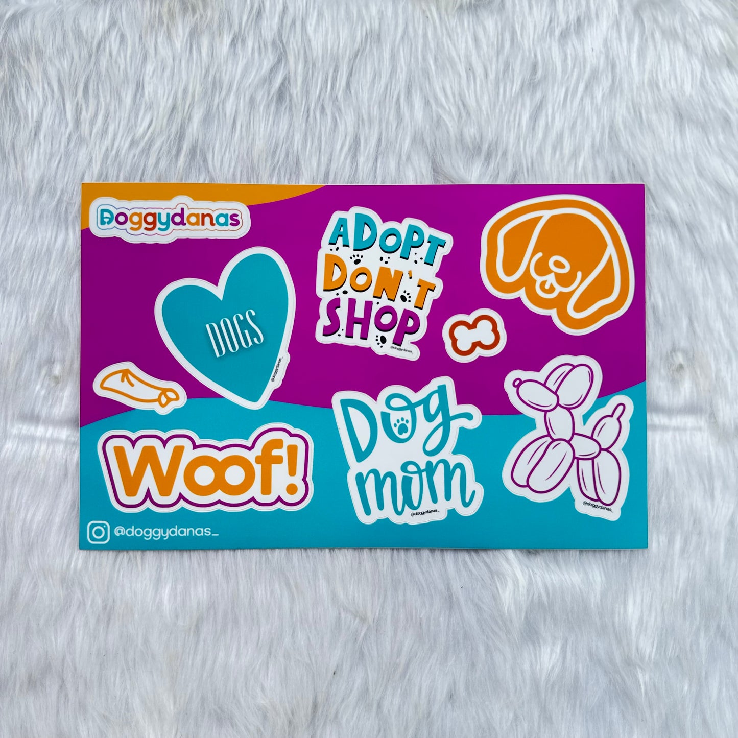 Doggydanas Sticker Sheet
